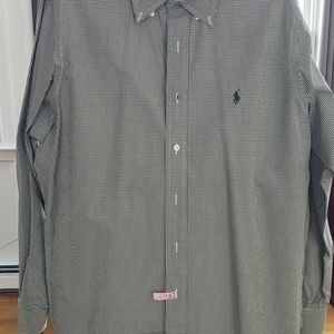 Mens Polo Classic Fit Dress Shirt Size 16 1/2, L